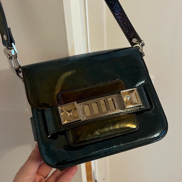 Proenza Schouler PS11 Classic Shoulder Bag – Iridescent Patent Leather - Picture 3 of 8